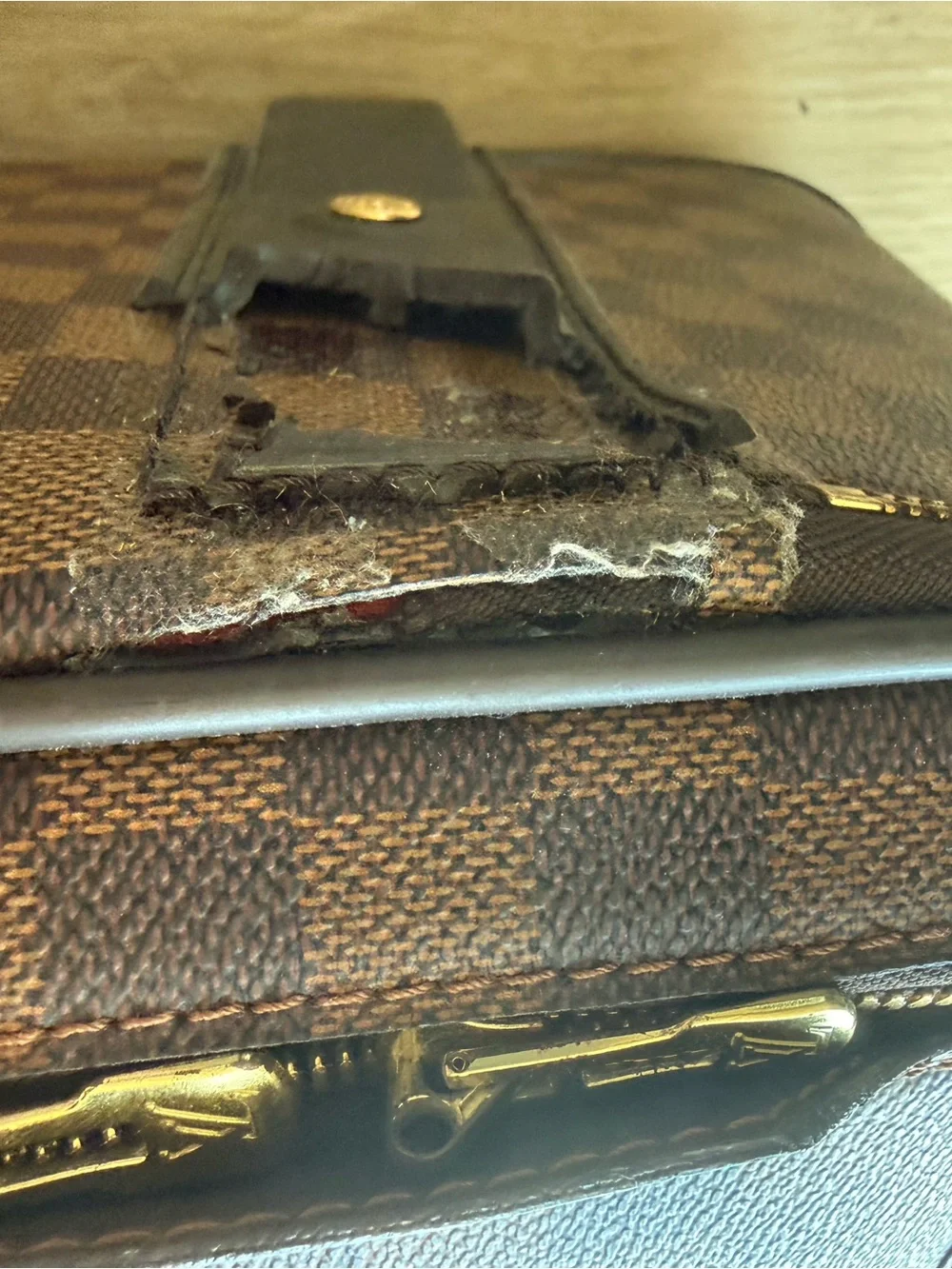 Louis Vuitton Brown Damier Ebene Rolling Carry-On